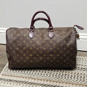 Authentic Rare 80s Louis Vuitton Speedy 40 Monogram With Lock & Key | Customized